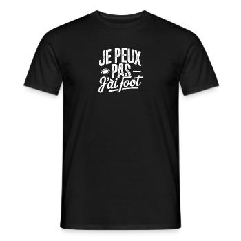 je_peux_pas_j-ai_rugby - T-shirt homme - noir - Devant - AI Model Male 178 light (178cm)