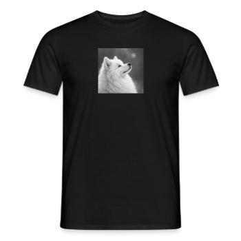 Motif samoyède pour amateurs de chiens Zwerkspitz - T-shirt homme - noir - Devant - AI Model Male 178 light (178cm)
