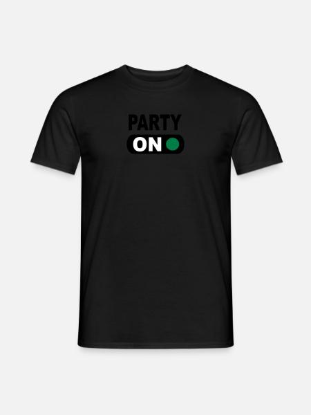 party - Men's T-Shirt - black