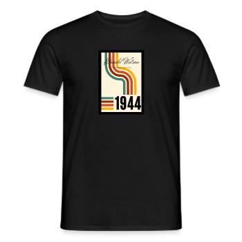 Retro Vegan - Männer T-Shirt - Schwarz - Vorne - AI Model Male 178 light (178cm)