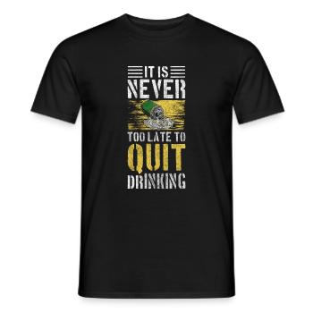 Sans alcool Non Merci Boire Santé - T-shirt homme - noir - Devant - AI Model Male 178 light (178cm)
