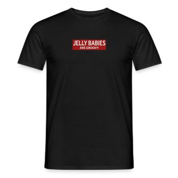LES JELLY BABIES SONT GROOVY - T-shirt homme - noir - Devant - AI Model Male 178 light (178cm)