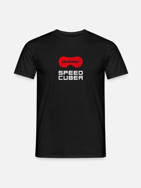 SPEEDCUBER Blindfolded. Cubing-Cube-Speedcuber - Men's T-Shirt - black