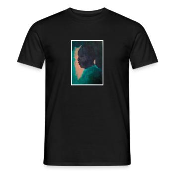Original Art Print "Heir" - Men's T-Shirt - black - Front - AI Model Male 178 light (178cm)