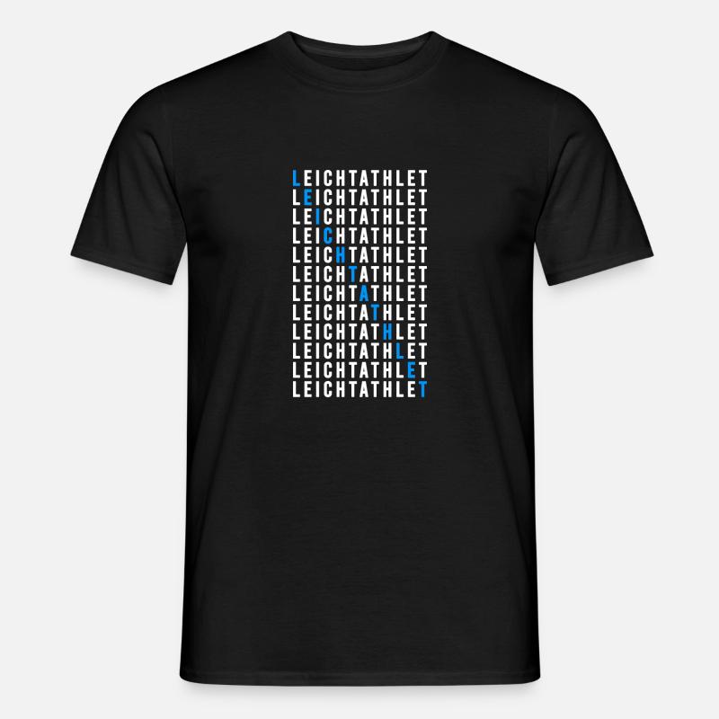 Leichtathlet - Männer T-Shirt - Schwarz