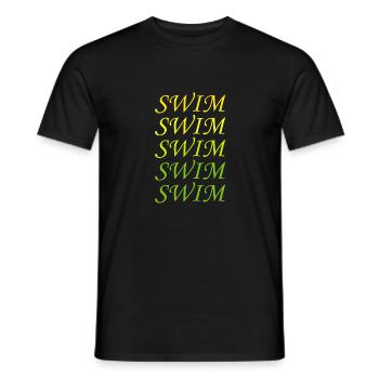 Triathlon Natation Bike Run Marathon - T-shirt homme - noir - Devant - AI Model Male 178 light (178cm)