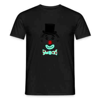 Sourire de clown - T-shirt homme - noir - Devant - AI Model Male 178 light (178cm)