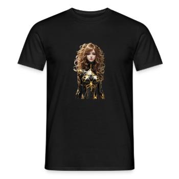Anime - Men's T-Shirt - black - Front - AI Model Male 178 light (178cm)