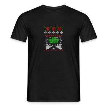 Vilain Noël Joyeux Noël cadeau de Noël - T-shirt homme - noir - Devant - AI Model Male 178 light (178cm)