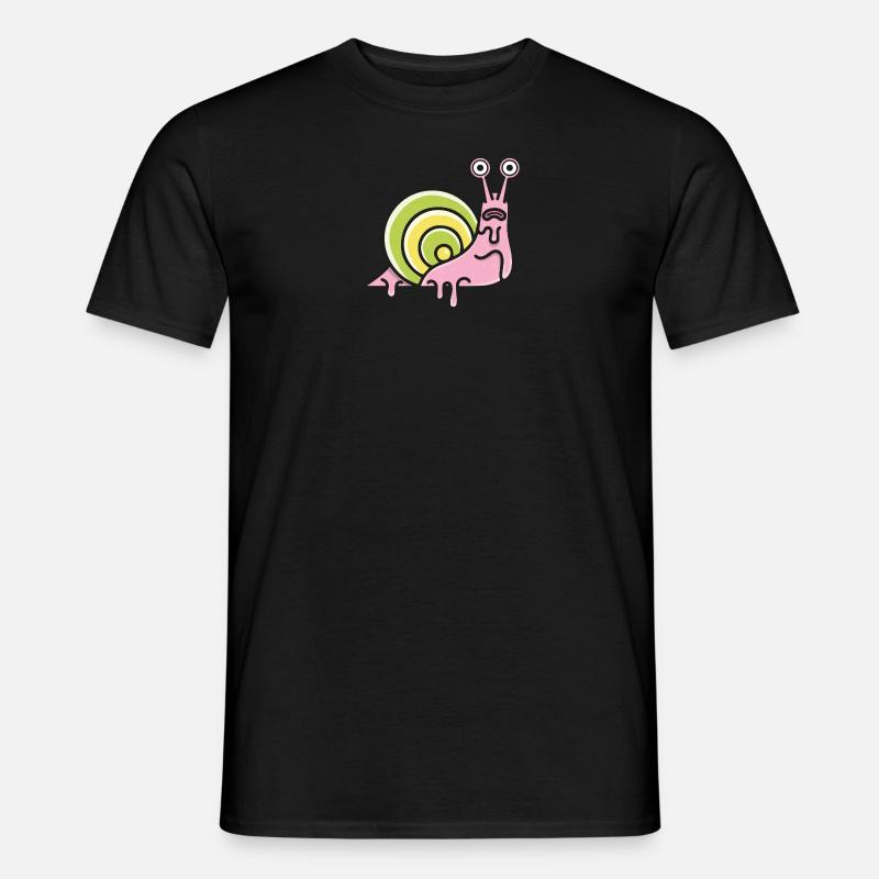 Schneckenparade - Männer T-Shirt - Schwarz