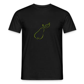poire - T-shirt homme - noir - Devant - AI Model Male 178 light (178cm)
