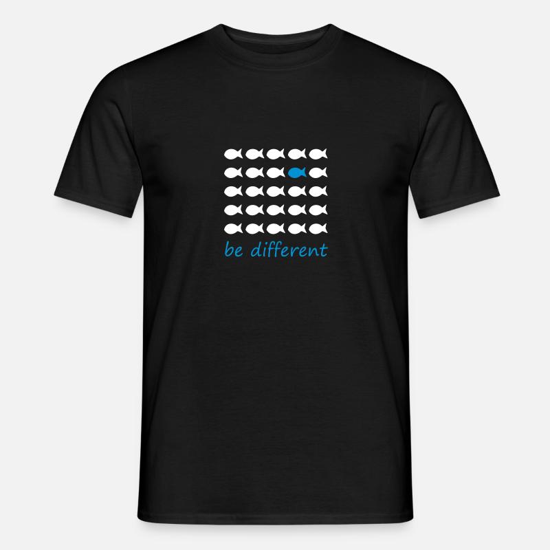 be different - Männer T-Shirt - Schwarz