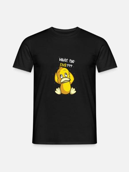 Wat de eend grappig en grappig cadeau - Heren T-shirt - zwart