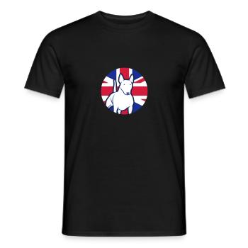 Miniatur Bullterrier UK 3c - Männer T-Shirt - Schwarz - Vorne - AI Model Male 178 light (178cm)