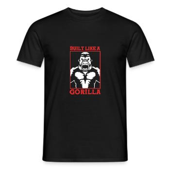 Gorilla - Men's T-Shirt - black - Front - AI Model Male 178 light (178cm)