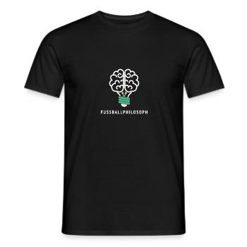 Fussballphilosoph Bold Edition - Männer T-Shirt - Schwarz - Vorne - AI Model Male 178 light (178cm)
