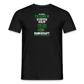 Ich bin der Trainer T-Shirt - Männer T-Shirt - Schwarz - Vorne - AI Model Male 178 light (178cm)