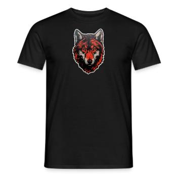 Illustration von mystischer Tierwelt und Blumen - Männer T-Shirt - Schwarz - Vorne - AI Model Male 178 light (178cm)
