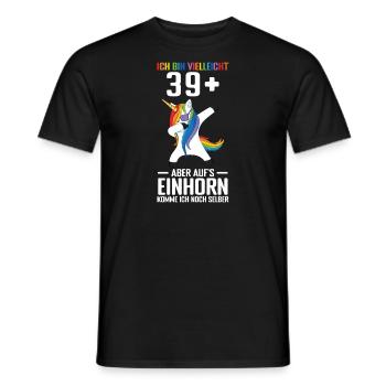 Geburtstag Geburtstagfeier vierzig Jahre Alt Gesch - Männer T-Shirt - Schwarz - Vorne - AI Model Male 178 light (178cm)