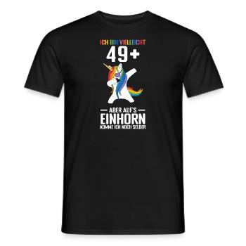 Geburtstag Geburtstagfeier fünfzig Jahre alt Gesch - Männer T-Shirt - Schwarz - Vorne - AI Model Male 178 light (178cm)