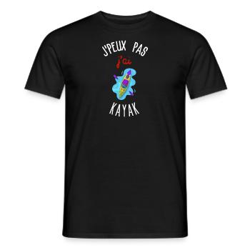 Ich kann nicht Kajak fahren - Männer T-Shirt - Schwarz - Vorne - AI Model Male 178 light (178cm)
