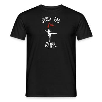 I can't I danced - Men's T-Shirt - black - Front - AI Model Male 178 light (178cm)