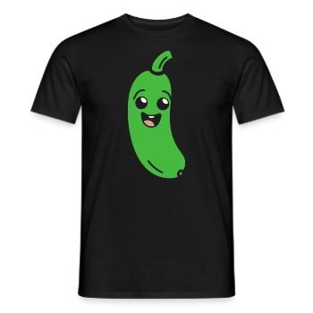 Zucchini - Männer T-Shirt - Schwarz - Vorne - AI Model Male 178 light (178cm)
