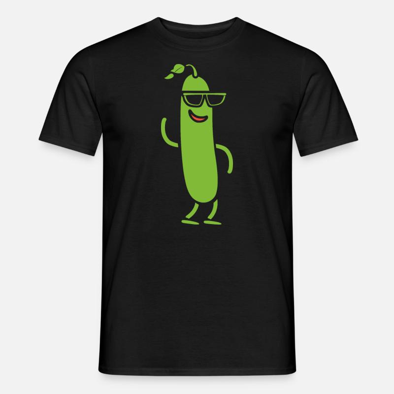 Zucchini - Männer T-Shirt - Schwarz