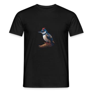 Grand pic tacheté - T-shirt homme - noir - Devant - AI Model Male 178 light (178cm)