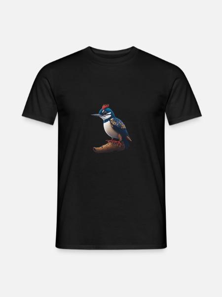 Great spotted woodpecker - Men's T-Shirt - black