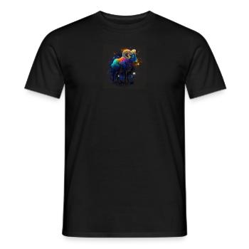 Widder Sternezeichen Aquarell Watercolor Boho - Männer T-Shirt - Schwarz - Vorne - AI Model Male 178 light (178cm)