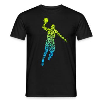 Symboles de basket-ball Garçons Basketball - T-shirt homme - noir - Devant - AI Model Male 178 light (178cm)