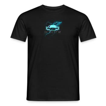 Foudre de collecte d’entraînement - T-shirt homme - noir - Devant - AI Model Male 178 light (178cm)