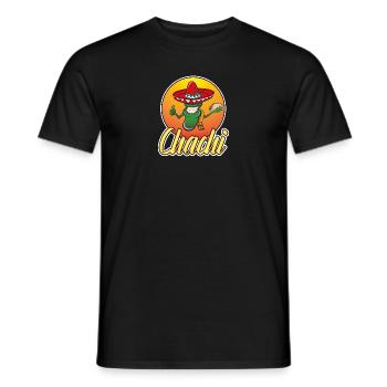 Chachi Cool spanisch Chili mit Taco und Hut - Männer T-Shirt - Schwarz - Vorne - AI Model Male 178 light (178cm)