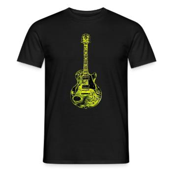 Guitare - T-shirt homme - noir - Devant - AI Model Male 178 light (178cm)