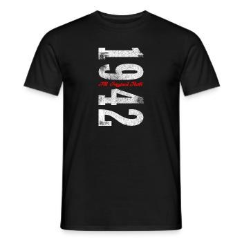 1942 - T-shirt homme - noir - Devant - AI Model Male 178 light (178cm)