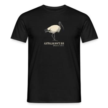 Ibis blanc australien - T-shirt homme - noir - Devant - AI Model Male 178 light (178cm)