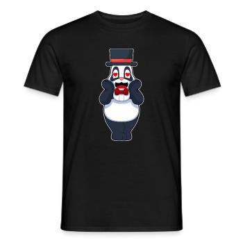 Panda Bräutigam Herz Hochzeit - Männer T-Shirt - Schwarz - Vorne - AI Model Male 178 light (178cm)