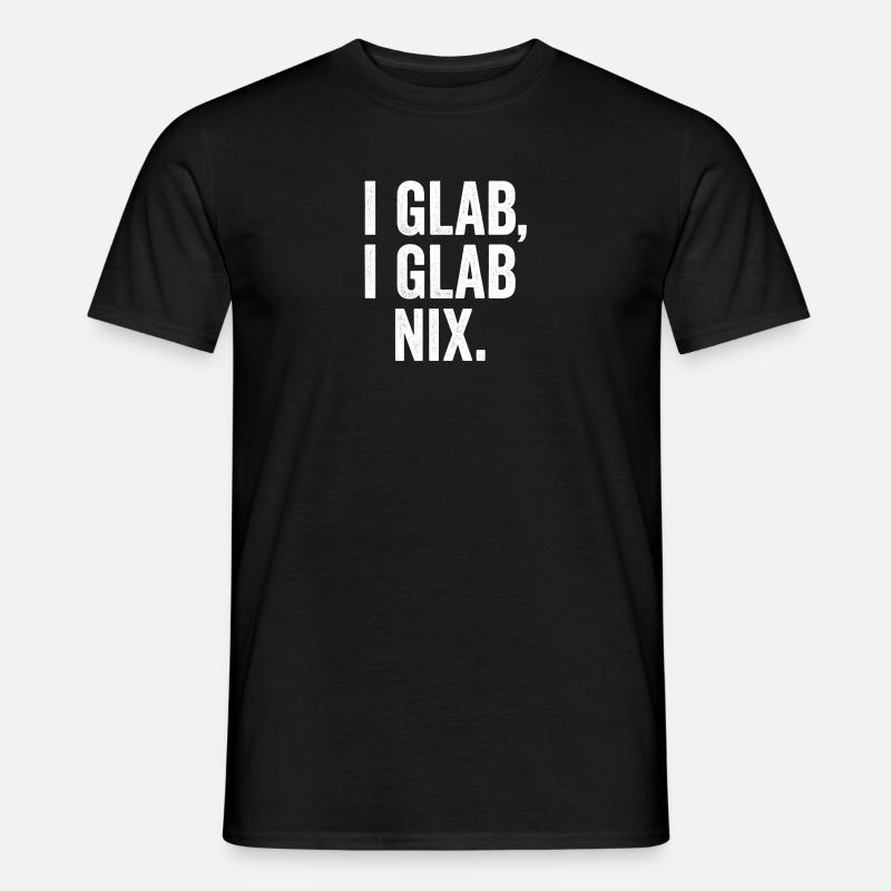 I GLAB I GLAB NIX Conception typographique - T-shirt homme - noir