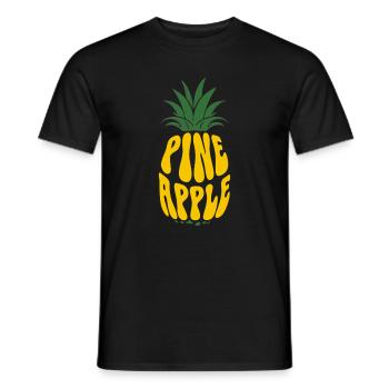 Ananas Obst Ananas fruit d’ananas - T-shirt homme - noir - Devant - AI Model Male 178 light (178cm)
