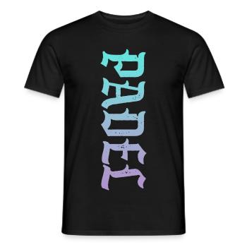 Padel Sport - Men's T-Shirt - black - Front - AI Model Male 178 light (178cm)