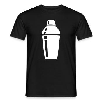 Barman de cadeaux Shaker Shaker Cocktail Bar - T-shirt homme - noir - Devant - AI Model Male 178 light (178cm)