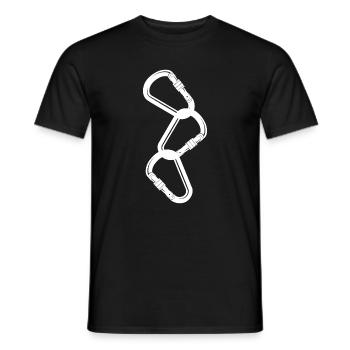 klettern bouldern felsklettern berge Bergsport - Männer T-Shirt - Schwarz - Vorne - AI Model Male 178 light (178cm)