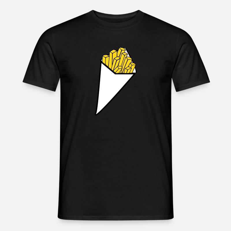 Cornet de Frites - T-shirt homme - noir
