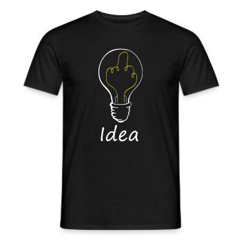 Fucking good Idea - T-shirt homme - noir - Devant - AI Model Male 178 light (178cm)