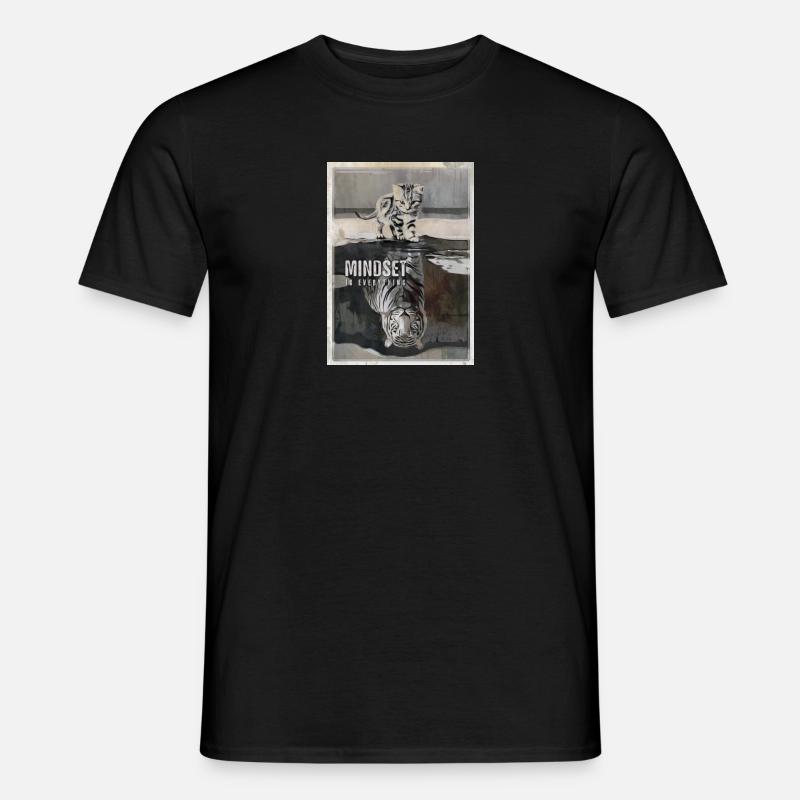 Mindset is Everything Tiger - T-shirt homme - noir