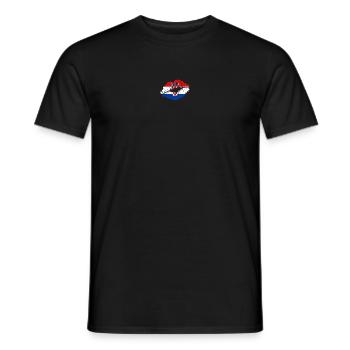 Croatia Flag Country Native Ancestry Croatian - Men's T-Shirt - black - Front - AI Model Male 178 light (178cm)