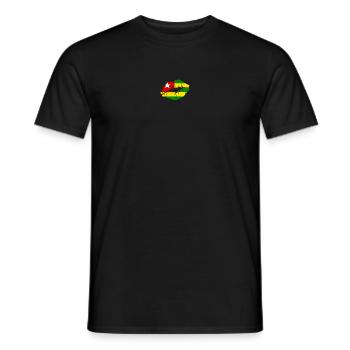 Togo Flag Country Native Ancestry Pride Womens - Men's T-Shirt - black - Front - AI Model Male 178 light (178cm)