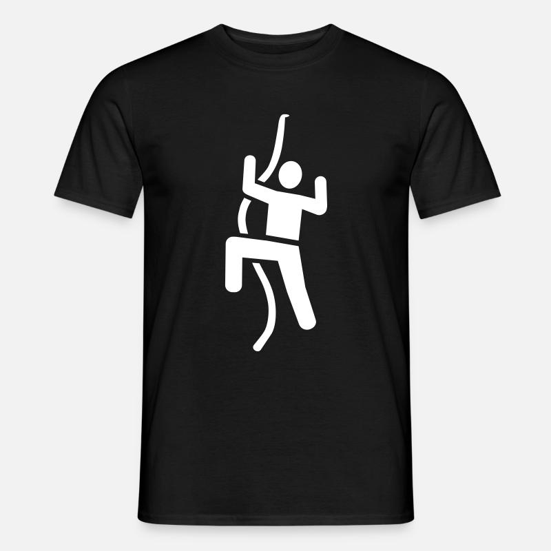 Klettern - Männer T-Shirt - Schwarz