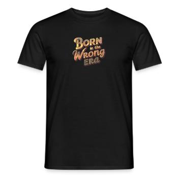 Né à la mauvaise époque - T-shirt homme - noir - Devant - AI Model Male 178 light (178cm)